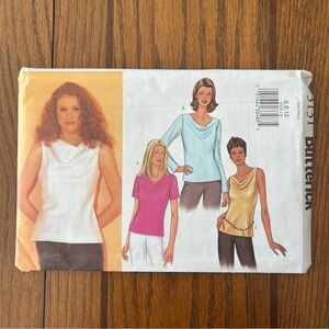 Butterick Sewing Pattern 3131 Sizes 6-10 Pullover Blouse Top 2001